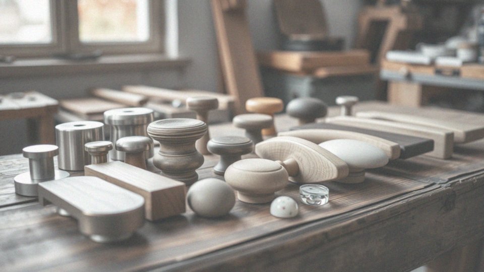 Jakie materiały są używane do produkcji uchwytów i gałek?