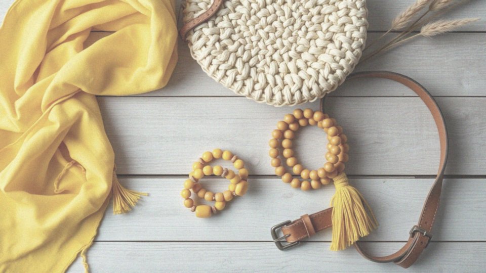 Jakie żółte dodatki nadają się do stylu boho?